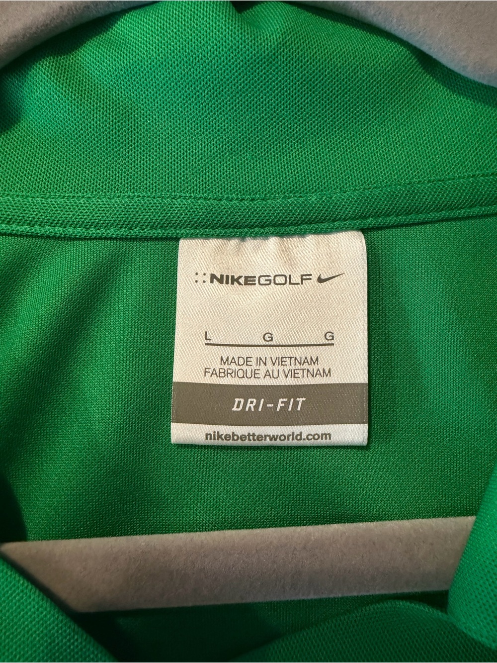 Nike Green Dri-FIT Golf Polo